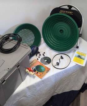 Gold Magic 092145505687 12e Spiral Panning Machine Kit Prospecting Recovery 12v Electric