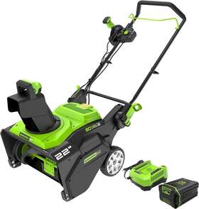 2605902 Greenworks - 22 Inch Pro 80 Volt Cordless Brushless Snow Blower 4ah Battery #bt