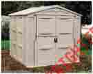 Gs9500a Suncast Suncoast Storage Two Door Shed Lockable Easy Assembly Yard Equipment Bikes Patio