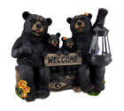 Hd44481 Zeckos Beaming Bears Welcome Statue Led Lantern 841548100933