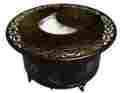 Hil-fp-1201 029986119506 Az Patio Heaters Round Cast Aluminum Decorative Fire Pit Bronze