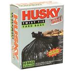 Hk39wc050b Husky Twist Tie Yard Bags Black Gallon 073257003292