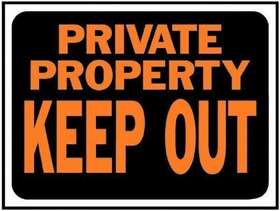3016 Hy-ko 9 Inch X12 Plastic Private Property Keep Out Sign Lot Of 10