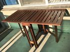 Ikea Pplar Garden Table Brown Teak Wood Good Condition