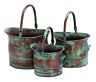 4373  Ir Benzara Contemporary Metal Planter With Rustic Style In 783329973445