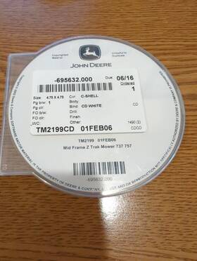 Tm2199cd John Deere 737/757 Mid-mount Z-trak Mower Technical Cd Manual -