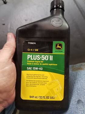 John Deere Ty26674 Original Equipment 32 Oz. Plus-50 Ii Sae 15w-40 Oil #ty26674