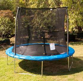 Jk10vc1-u-c Jumpking 10ft Trampoline And Safety Net Enclosure Combo - Blue For Parts