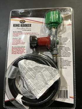 30230 King Kooker Regulator With Hose 30 Psi 3/8- Inch Female Flare X 30- -30230