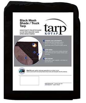 Kotap 720434940375 8 X 18 Ft. Reinforced Shade/truck Tarp For Debris Coverage Partial Sun
