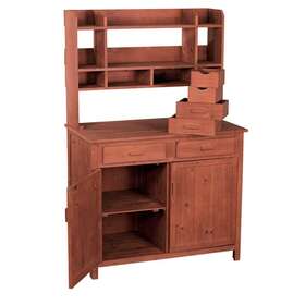 Pbs4224 Leisure Season Potting Bench With Storage Wood Brown 42 Inch W X 24 D 67 H