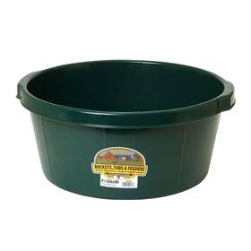 Little Giant P65green-u-b 6.5 Gallon Plastic All Purpose Farm And Ranch Utility Tub Used