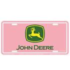 Lp66193 John Deere Pink License Plate With Logo 045929019979