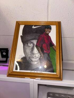 Masters 46675433 Original Artwork For Sale Inch Eye Of The Tiger By J. Shep 1997 Woods