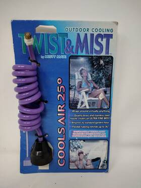 Misty Mate 731687777779 Outdoor Cooling Twist And Mist Hose Attachment 36 Inch Purple New Cools Air