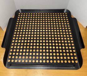 Mr. Bar-b-q 06192y Gourmet Grill Grate Topper With Handles Non Stick 11.5 X 11 Inch Area