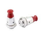 N-a Unique Bargains Replacement Red Silver Tone Metallic Pressure 0700724514769