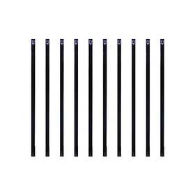 Rctb32 Nuvo Iron 664723100135 10 Pack Baluster 32 Inch Rectangular Plastic End Caps Black C
