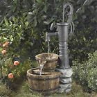 Ofwpf126 Outdoor Water Pump Half Whiskey Barrel Style Fountain
