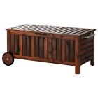 Oik-902.342.07 Hagberg Ikea Pplar Storage Bench Outdoor Brown Stained