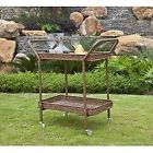 Ori002-c New Outdoor Resin Wicker Serving Cart By Jeco 858620002900