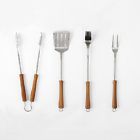 Perfect Gift Nib West Elm Schmidt Brothers Bbq Smoked Acacia Grill Set 858744005245