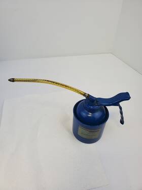 Pressol 6y749 Pump Oiler 1 Pint Brass 500 Ml Flexible Spout Vintage 05225
