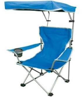 161885 Quikshade Quik Shade #161885 Adjustable Canopy Folding Kids Chair Blue