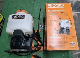 R01501b Rigid Used - Ridgid 18v 4 Gal. Backpack Chemical Sprayer Tool Only