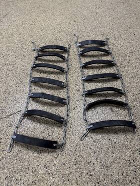 Rotary 5604 Used Terragrip Traction Belts 16x6.50x8 Rubber Tire Chains Surface Protection