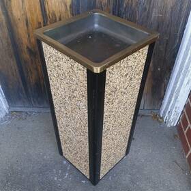 Fgr40201 Rubbermaid 097591023341 Ash Container Indoor Outdoor. 10x10x24 Inch Just Add Sand. F