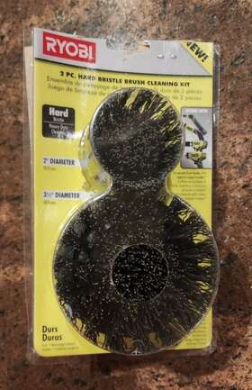 A95hbk1 Ryobi Hard Bristle Brush 2-piece Cleaning Kit