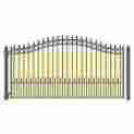 Scrs18x5ivr29 Aleko Gate Screen For Single Swing Steel Driveway 18 Ivory