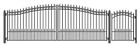 Set18x4prad Aleko Prague Style Iron Wrought Dual Driveway Combo 655222805560