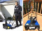 Sj621 Snow Joe Ultra Electric Thrower In Blue With Light