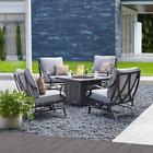 Fg-tul5pcfcalwc Sku 1002665130 Highland Point Aluminum Steel Patio Fire Set Furniture Out
