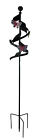 Sw42 Compass Home Black Metal Ribbon Pink Butterfly Wind 688907776602