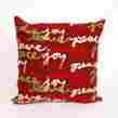 To-4200 24 Furniture Barn Usa Holiday Peace Love And Joy Pillow With Red Background Outdoor Indoor Hand Made