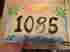 1085 Twin Palms Island Tiles Outdoor House Ceramic Number Sign Made In Florida Solid
