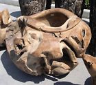 Uni40-002 Handmade Teak Root Bowl Planter Xl Size
