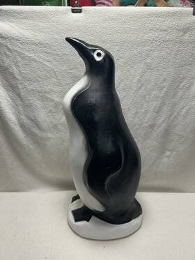 Union Products 78304 Outdoor Penguin Lawn Garden Statue 23 Inch Blow Mold Plastic