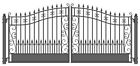 Venice Style Iron Wrought Gate 18 High Quality Driveway Aleko Gates Ornamental 013964716054