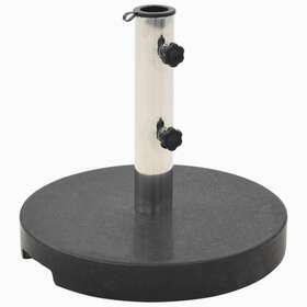 45068 Vidaxl Parasol Base Granite 44.1 Lb Round Black