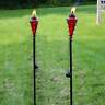 Wko-085-2pk Sunnydaze Decor Swirling Metal Glass Outdoor Lawn Torch 810011714533