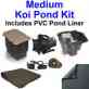 Wpspvcmdp7 20 Waterfall 15 Med Crystal Kit Skimmer Pvc 3000gph Pond Pump