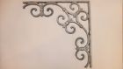 X14.5 Unbranded Decorative Bracket Cast Aluminum 14.5 X3 4 W Fleur Dlis Design New