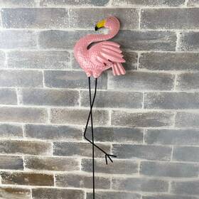 Yardworks Ga-5104 Vintage Set Of 6 Metal Pink Flamingo Yard Art 36 Inch Tall 8.5 X 8