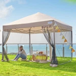 Quictent Ez Pop Up Canopy Gazebo 10X10FT Folding Mesh Party W/4 Sandbags Us. Fixed Price $129.99.