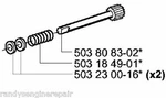Oiler Piston Pump 503808302 Husqvarna 326 327 334 335 336 338 339 Xpt P4. Fixed Price $59.99.
