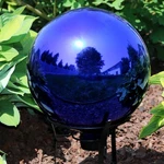 Blue Mirrored Surface Gazing Globe - 10 By Sunnydaze. Fixed Price $59.95.